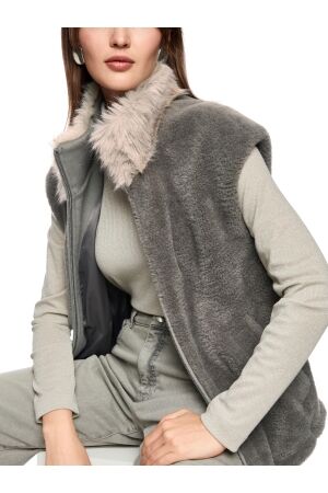 MarcCain Collections Weste 836 Soft charcoal
