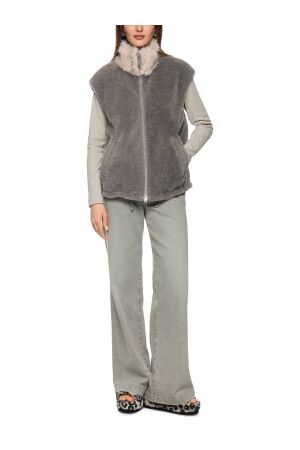 MarcCain Collections Weste 836 Soft charcoal