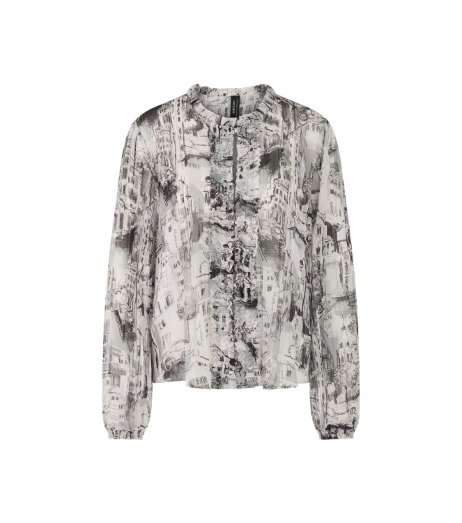 MarcCain Collections Bluse 182 Smoke