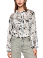 MarcCain Collections Bluse 182 Smoke