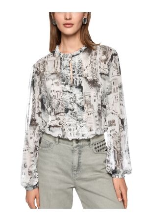MarcCain Collections Bluse 182 Smoke
