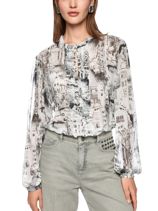 MarcCain Collections Bluse 182 Smoke