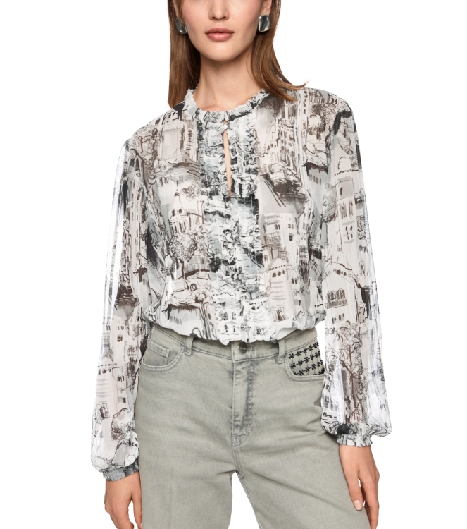 MarcCain Collections Bluse 182 Smoke
