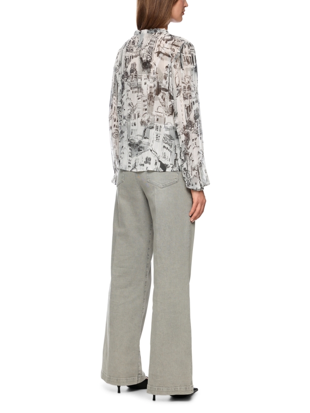 MarcCain Collections Bluse 182 Smoke