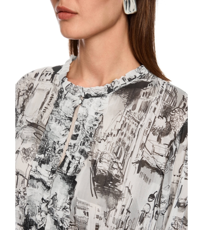 MarcCain Collections Bluse 182 Smoke