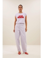 By-Bar Amsterdam Thelma trouper top 126 Pastel lilac