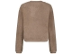 Neo Noir Limo fluffy knit cardigan 125 Dark sand