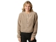 Neo Noir Limo fluffy knit cardigan 125 Dark sand