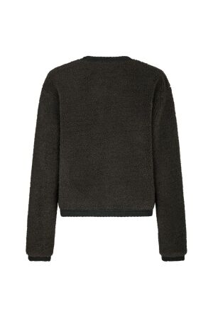 Neo Noir Limo fluffy knit cardigan 132 Antracit