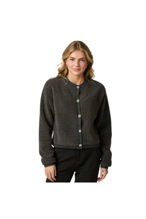 Neo Noir Limo fluffy knit cardigan 132 Antracit