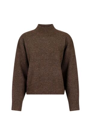 Neo Noir Paulina knit blouse 205 Brown