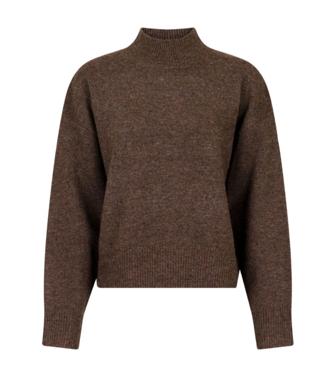 Neo Noir Paulina knit blouse 205 Brown