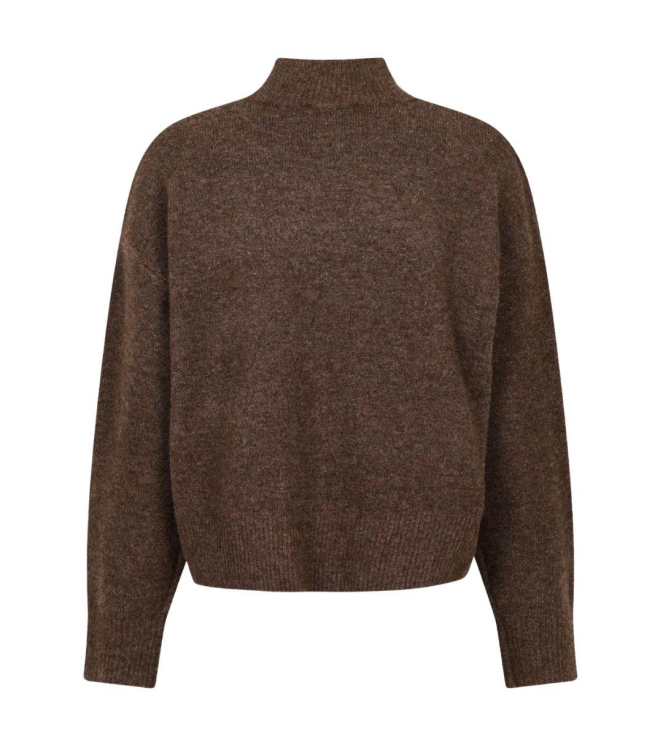 Neo Noir Paulina knit blouse 205 Brown