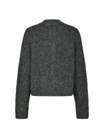 Neo Noir Taura fluffy knit cardigan 132 Antracit