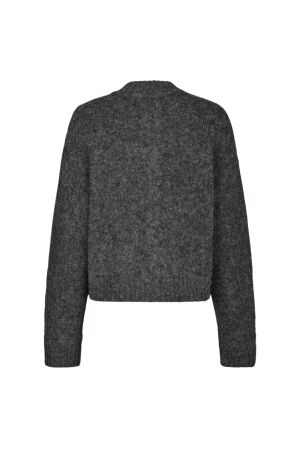 Neo Noir Taura fluffy knit cardigan 132 Antracit