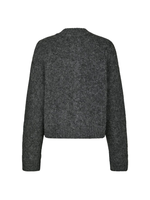Neo Noir Taura fluffy knit cardigan 132 Antracit