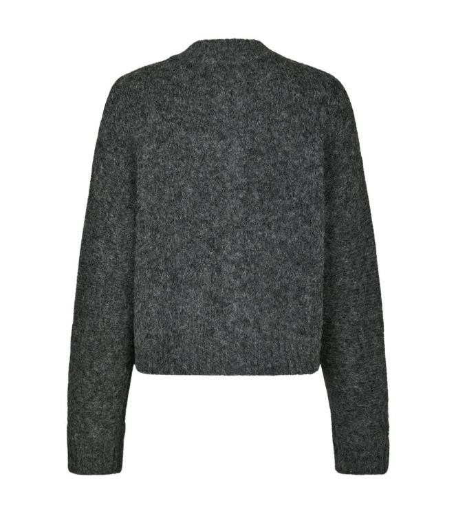Neo Noir Taura fluffy knit cardigan 132 Antracit