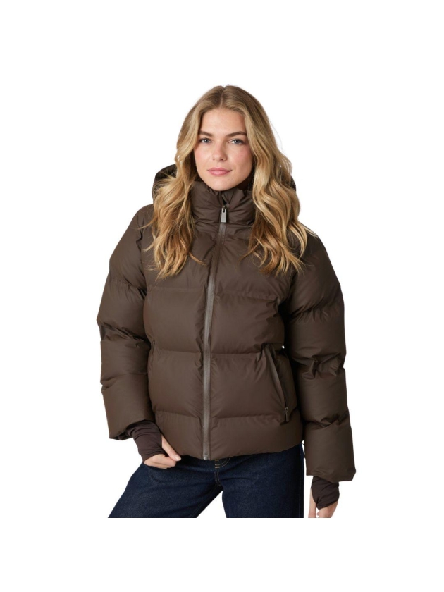 Neo Noir Fox c puffer jacket 676 Dark brown