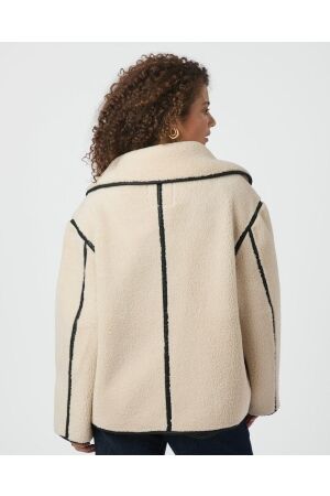 Neo Noir Edmund teddy jacket 124 Ivory