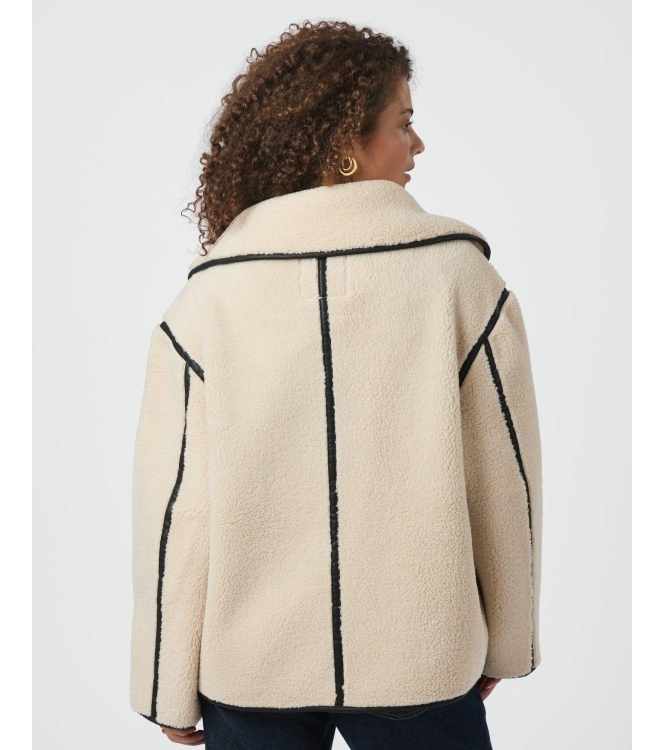 Neo Noir Edmund teddy jacket 124 Ivory