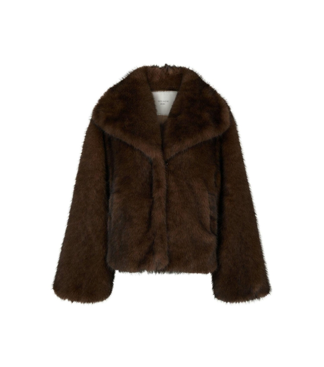 Neo Noir Stephanie faux fur jacket 210 Brown