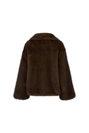 Neo Noir Stephanie faux fur jacket 210 Brown