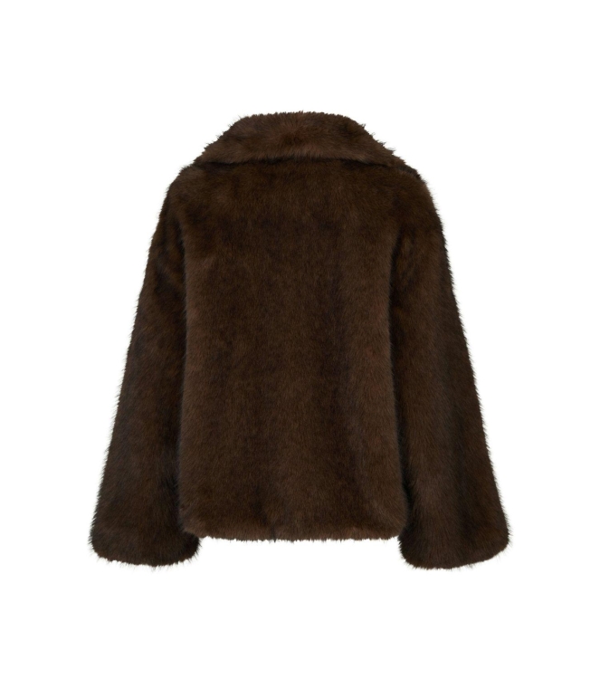 Neo Noir Stephanie faux fur jacket 210 Brown