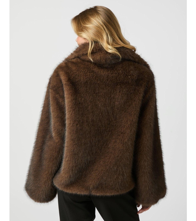 Neo Noir Stephanie faux fur jacket 210 Brown