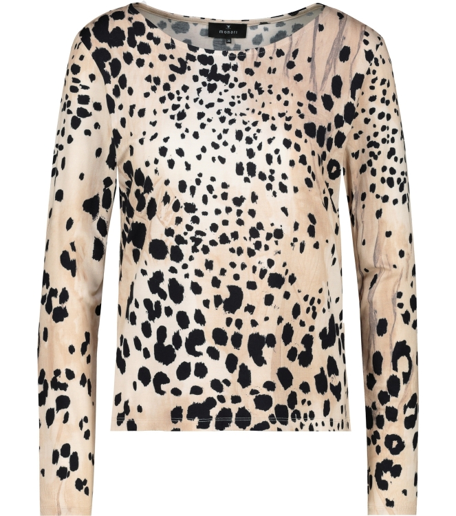 Monari Pullover 117 Cashmere gemustert