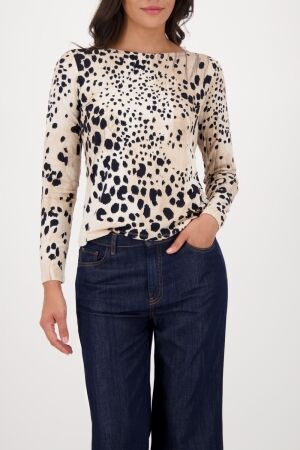 Monari Pullover 117 Cashmere gemustert
