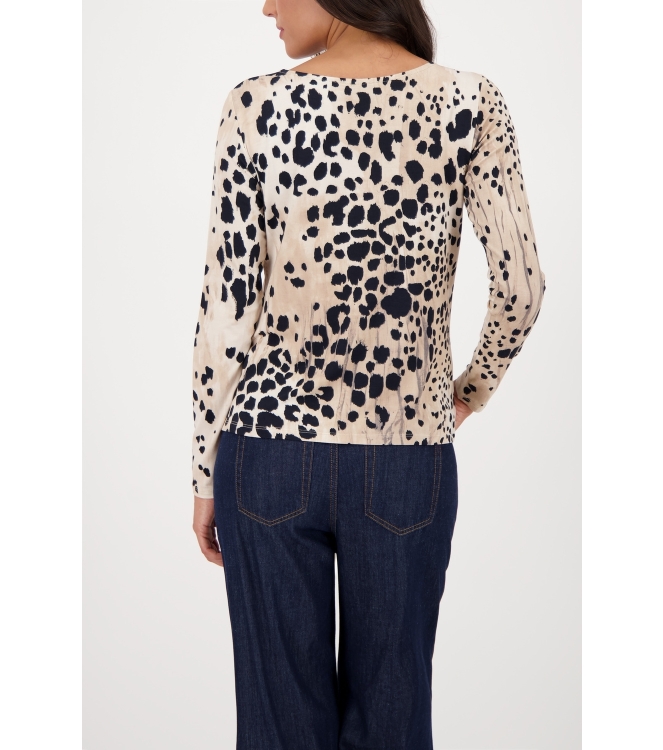 Monari Pullover 117 Cashmere gemustert