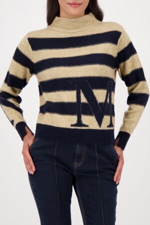 Monari Pullover 711 Night sky striped