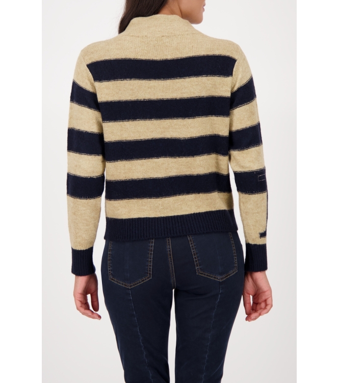 Monari Pullover 711 Night sky striped