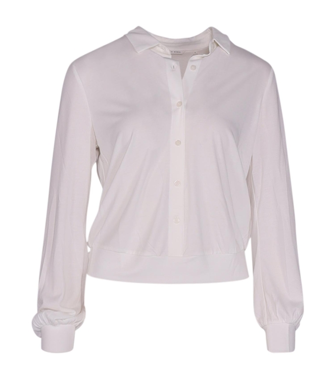 Yaya Jersey blouse top Off white