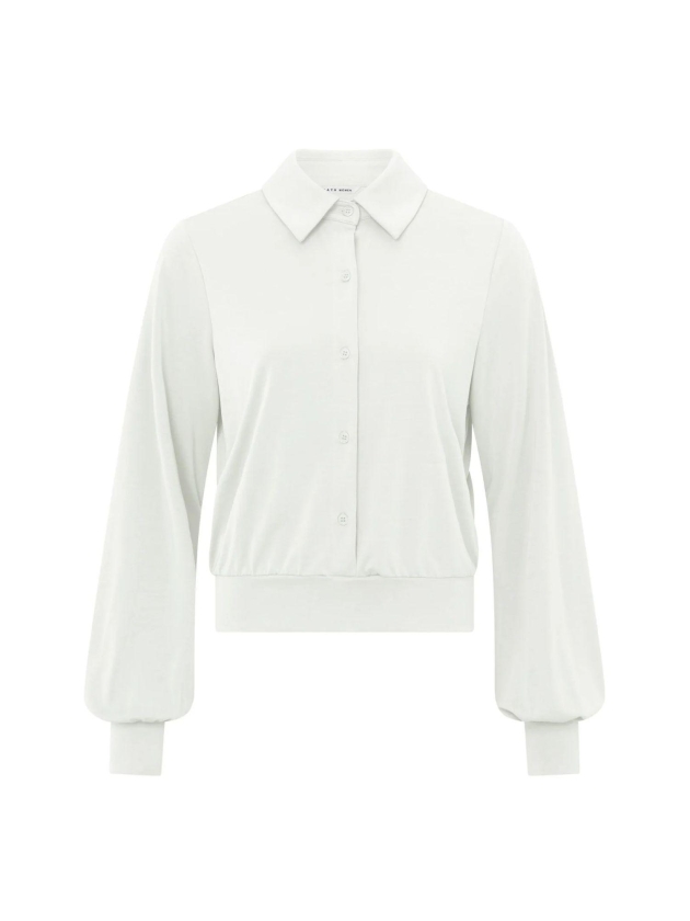 Yaya Jersey blouse top 10602 Off white