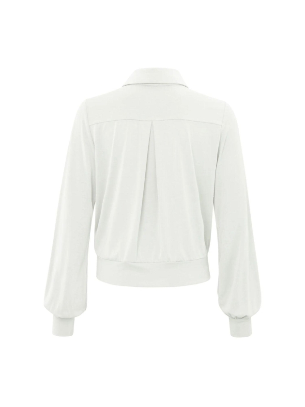 Yaya Jersey blouse top 10602 Off white