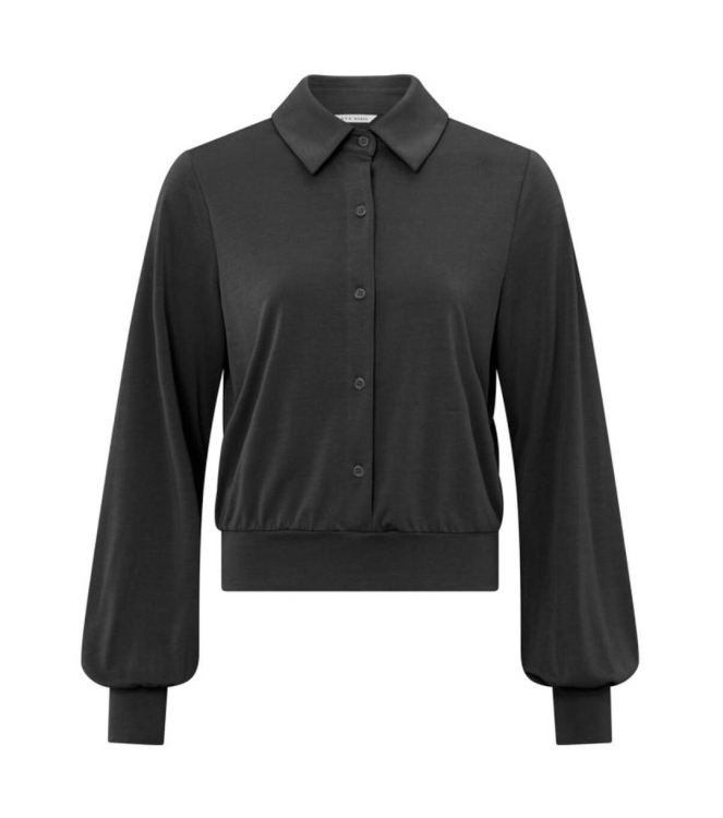 Yaya Jersey blouse top 00001 Black
