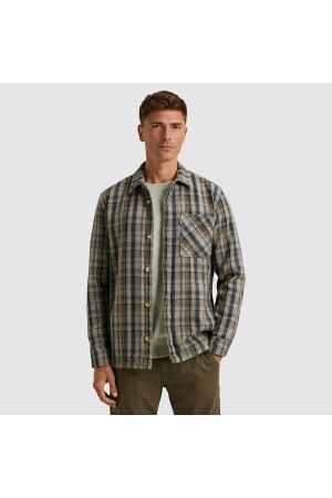 Cast Iron LONG SLEEVE SHIRT Heavy Check 9096 Stormy westher