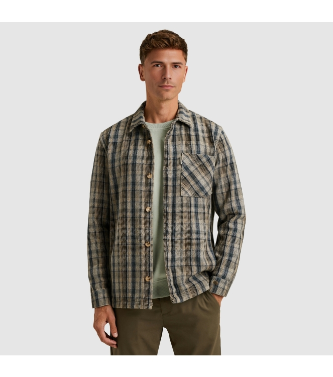 Cast Iron LONG SLEEVE SHIRT Heavy Check 9096 Stormy westher