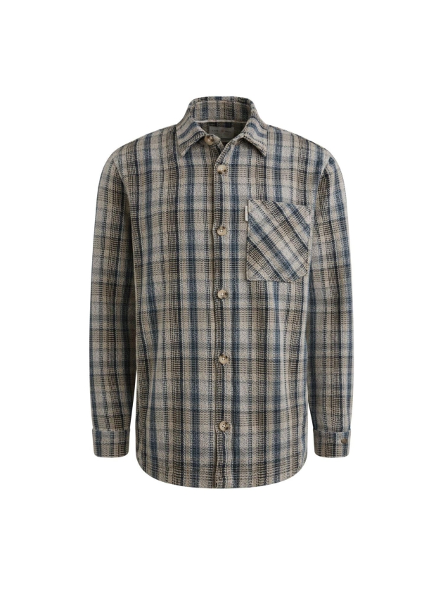 Cast Iron LONG SLEEVE SHIRT Heavy Check 9096 Stormy westher