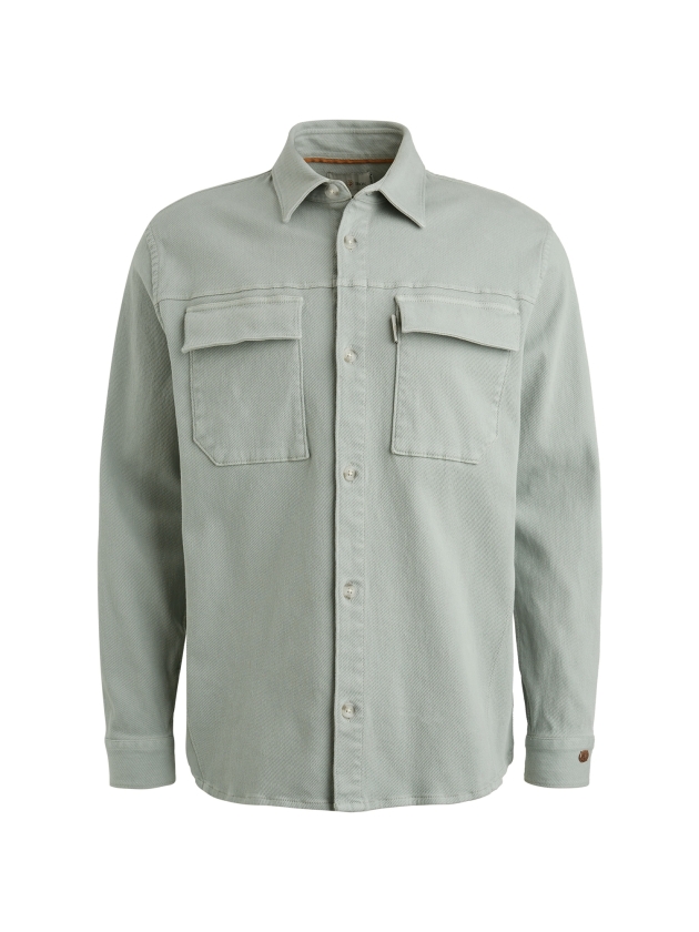 Cast Iron Long Sleeve Shirt Twill Stretch 9040 Puraitan grey