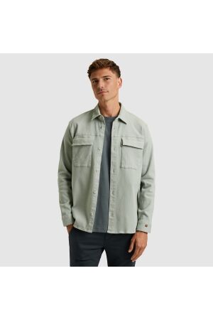 Cast Iron Long Sleeve Shirt Twill Stretch 9040 Puraitan grey