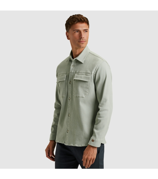 Cast Iron Long Sleeve Shirt Twill Stretch 9040 Puraitan grey