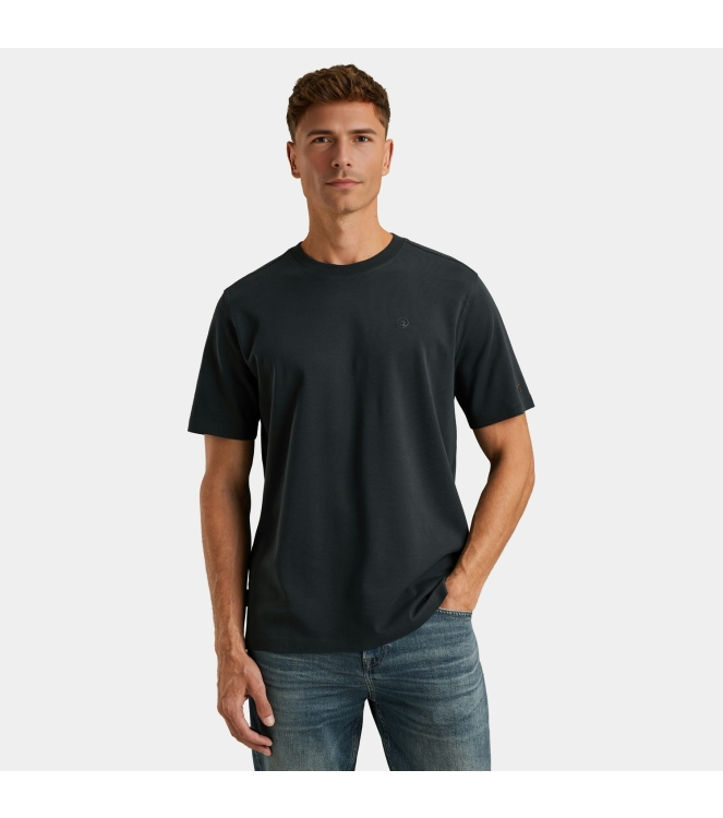 Cast Iron Short sleeve r-neck regular fit in 5442 Sea storm