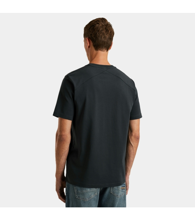 Cast Iron Short sleeve r-neck regular fit in 5442 Sea storm