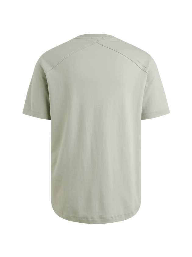 Cast Iron Short sleeve r-neck regular fit in 9040 Puritan grey
