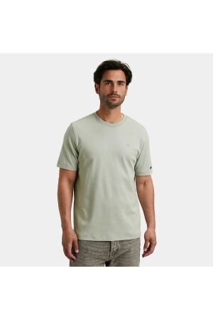 Cast Iron Short sleeve r-neck regular fit in 9040 Puritan grey