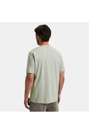 Cast Iron Short sleeve r-neck regular fit in 9040 Puritan grey