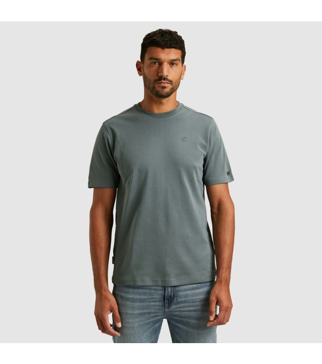 Cast Iron Short sleeve r-neck regular fit in 9096 Stormy weather