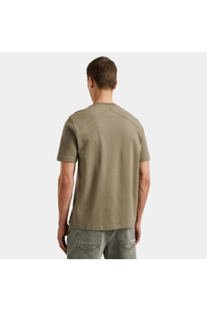 Cast Iron Short sleeve r-neck regular fit in 8025 Blindle